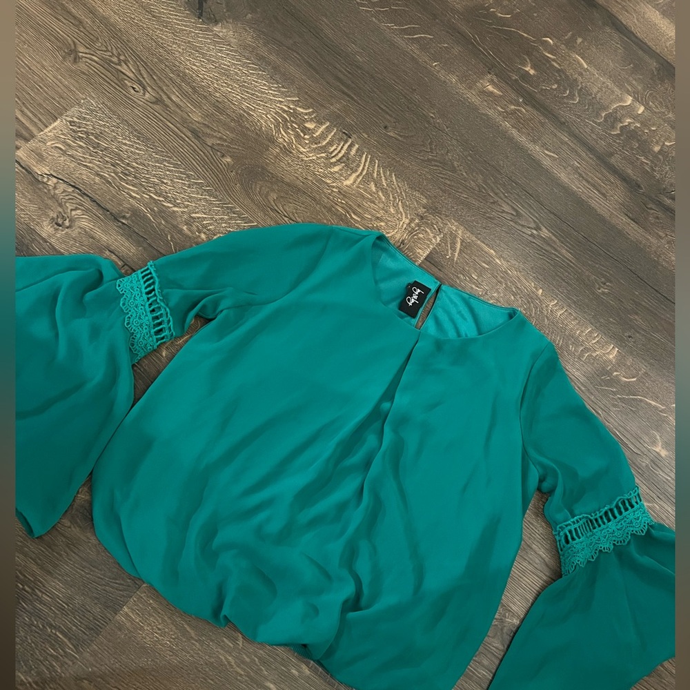 Teal Women's Top By & By Small